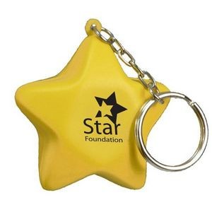 PU Star Stress Reliever Key Chain