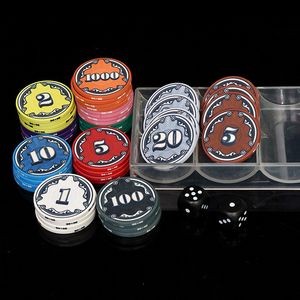 Customized Ceramic Poker Chip with Fine Sanded Mesh Surface