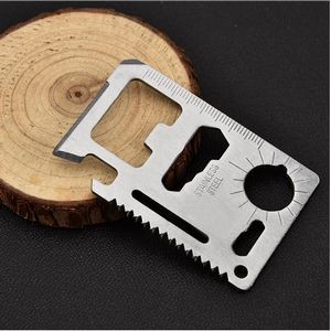 12-in-1 Stainless Steel Tool Card w/PU Holder