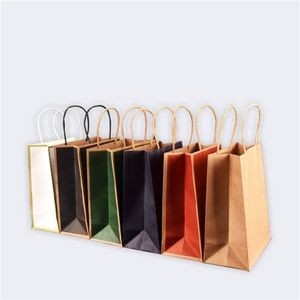 Multiple Colors Kraft Paper Shopping Bag