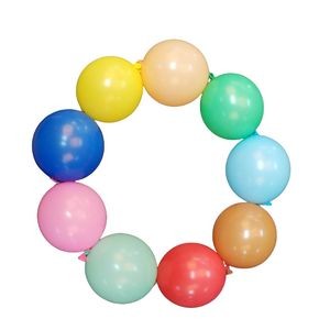 Multicolor 12inches Round Balloons With A Tail