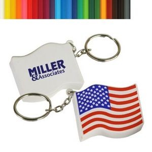 US Flag PU Stress Reliever Key Chain