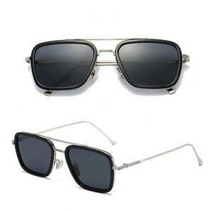 Custom UV Sunglass Metal Accent Sun Glasses