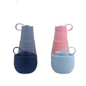 17 Oz. Collapsible Portable Water Bottle