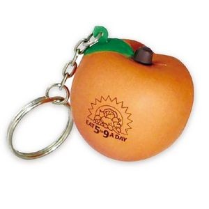 Peach Shape Stress Reliever Key Chain