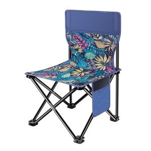 Leaf Pattern Outdoor Sports Folding Chair w/Carrying Bag