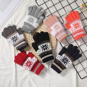 Winter Thick Pattern Knitted Gloves