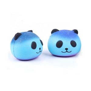 PU Slow Rebound Blue Panda Head Stress Reliever