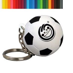 Soccer Ball PU Stress Reliever Key Chain