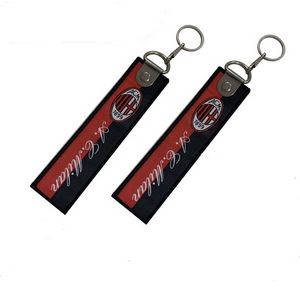 Customized Embroidery Ribbon With Keychain