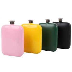 5 Oz. Multi-Colored Stainless Steel Hip Flask