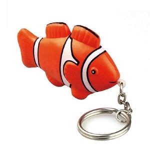 Clown Fish Stress Reliever w/Key Chain