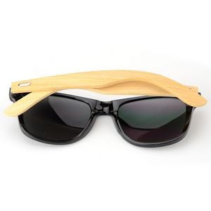 Retro Wooden Sunglasses with Rice Studs