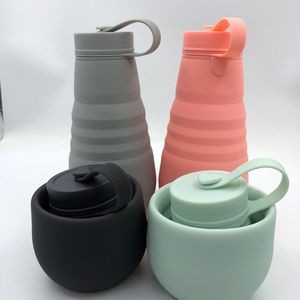 Creative Collapsible Silicone Outdoor Sport Bottle 17oz