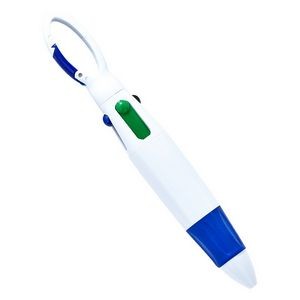 Four-Color Climbing Buckle Push Action Plastic Pen