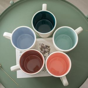 Ceramic Color Glaze Mug Customization 12oz