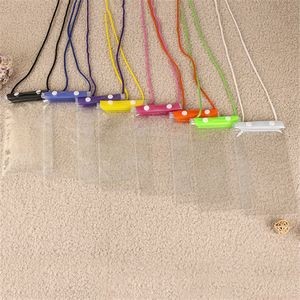 Colorful PVC Waterproof Phone Pouch w/Cord