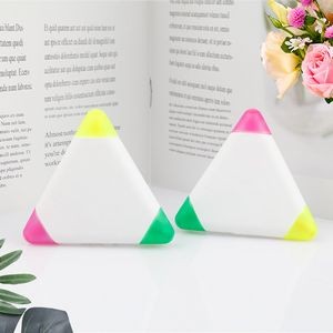 3-in-1 Translucent Triangle Highlighter w/Colored Tips