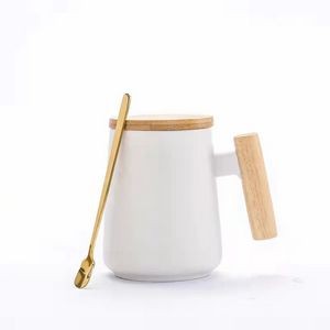 16 Oz. Multi-Colored Coffee Mug w/Lid & Spoon