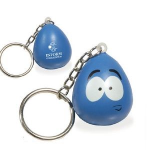 PU Happy Wobbler Based Stress Ball w/Keychain