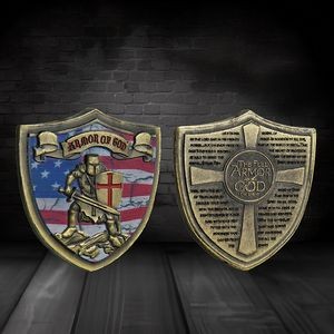 Shield Shaped Challenge Coin