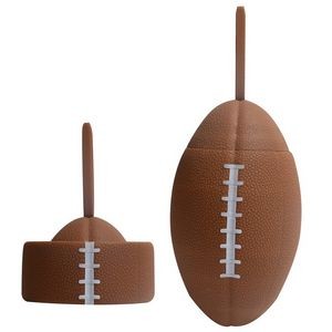 26 Oz. Collapsible Football Water Bottle