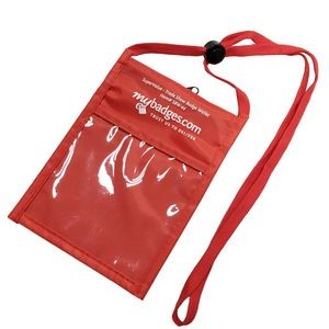 Oxford Cloth Waterproof Neck ID Bag