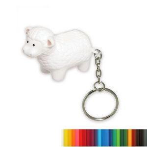Sheep Shaped Stress Reliever w/Keyring