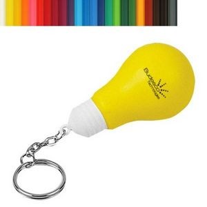 Lightbulb Stress Reliever Key Chain Customized Logo