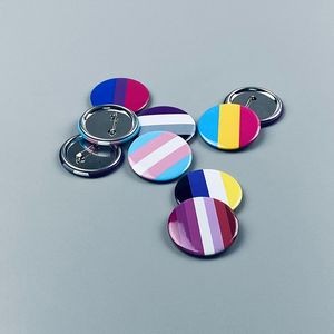 Multiple Shapes/Sizes Tin Button Badge