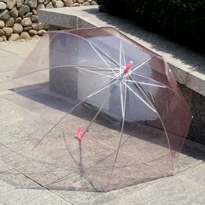 Multi-Colored Transparent Umbrella