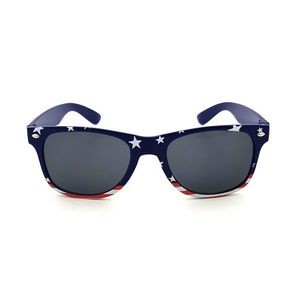 Customized Gray American Flag Sunglasses