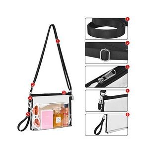 Clear Crossbody Pouch with Handheld