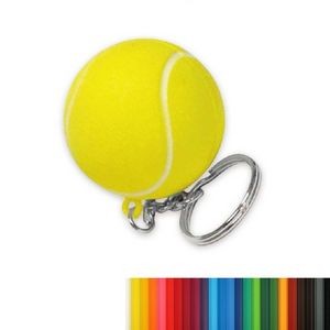 Tennis PU Toy Stress Ball w/Keychain