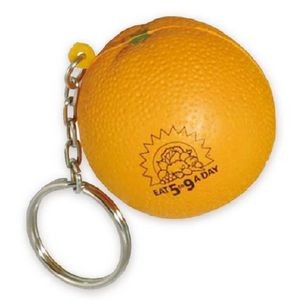 Orange Shape Stress Reliever Key Chain