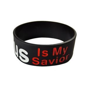 Custom Debossed and Ink Filled Silicone Wristband