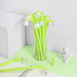 Light Changing Bell Orchid Silicone Gel Pen
