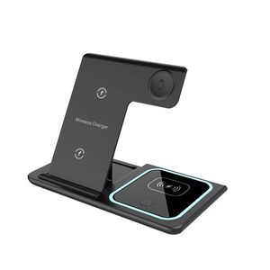 Foldable 3-in-1 Stand Wireless Charger