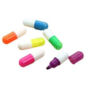 Multicolor Mini Creative Pill Shaped Smooth and Bright Highlighter