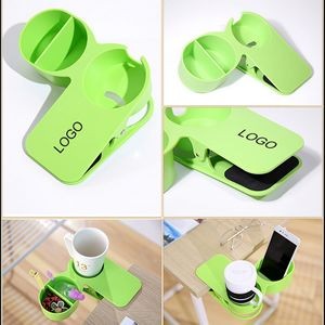 Plastic Table Desk Side Clip Cup Holder Clamp