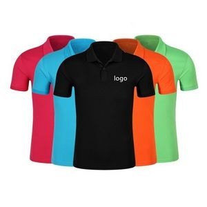 Polo Shirt Short Sleeve Sports Golf Tennis T-Shirt