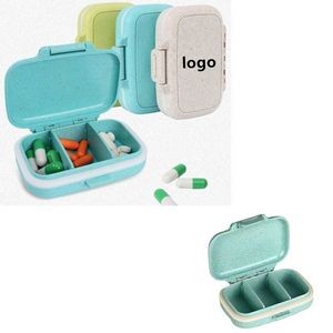 3 Removeable Compartments Pill Case Pocket Size
