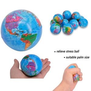Squeezable Earth Map Stress Ball