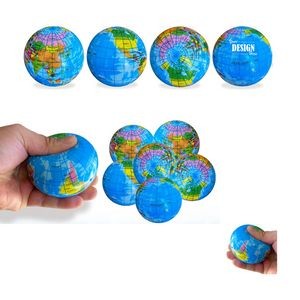 Globe PU stress relief ball squeeze toy ball 3''
