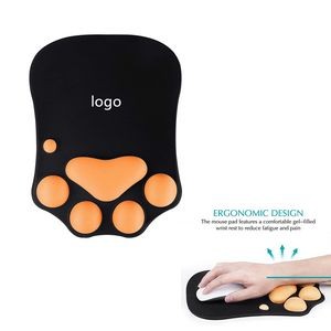 Cat Paw Mouse Pad with Wrist Support