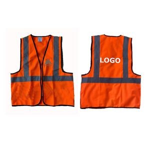 Adult Reflective Safety vest With Zipper