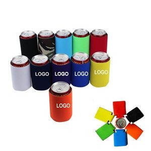 Full Color Neoprene Collapsible Can Coolers