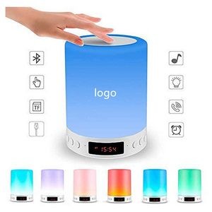 Dimmable LED Light Wireless Bluetooth Speaker Alarm Clock