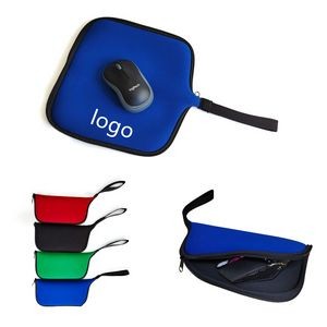 Travel Mouse Pad Case Electronics Organizer Bag