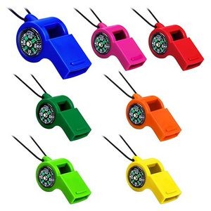 2 in 1 Emergency Survival Whistle Compass